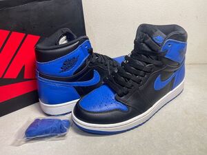 AIR JORDAN 1 RETRO HIGH OG エア ジョーダン 1 レトロ ROYAL ロイヤル US8.5 USED 美品 555088-007