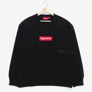 （XL）未使用品 22AW Supreme Box Logo Crewneck Sweatshirt Black シュプリーム ボックスロゴ スウェットシャツ 黒 XLサイズ 国内正規品