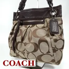 【美品✨】COACH コーチ 2WAY ショルダーバック シグネチャー