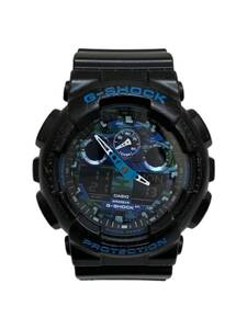 CASIO (カシオ) G-SHOCK クォーツ腕時計 GA-100CB-1AJF ブルー ブラック 青 黒 メンズ/091