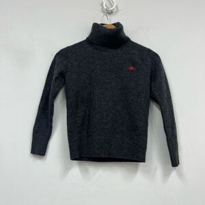 Vivienne Westwood RED LABEL ヴィヴィアンウエストウッドレッドレーベル ニット グレー タートルネック 長袖 2 サイズM r14