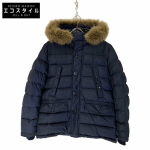 MONCLER モンクレール 10年製 ネイビー CHARENTE ダウンジャケット ネイビー 1 ジャケット ナイロン メンズ 中古