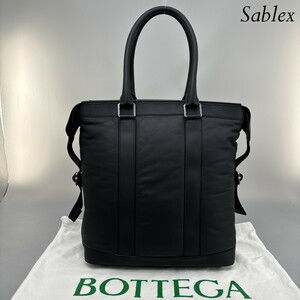 1円【新品未使用/RFID】BOTTEGA VENETA ボッテガヴェネタ クラシックピロー イントレチャート トートバッグ ビジネスバッグ ブラック 黒 