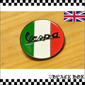 英国 インポート Pins Badge ピンズ ピンバッジ 画鋲 VESPA ベスパ イタリア 国旗 MODS モッズ イギリス UK GB 鉄スク スクーター 373