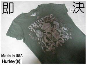 即決 本場USA購入Made in USA Hurley半袖TシャツUS・XSサイズ