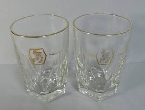 ☆23H　昭和レトロ■ニッカウイスキー　グラス　2個■中古