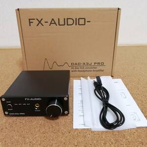 3月購入 美品 FX-AUDIO- DAC-X3J PRO ヘッドホンアンプ USB DAC ブラック NFJ ESS ES9023P