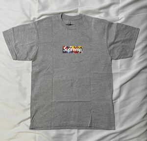 SLAWN BOX LOGO GREY　ボックスロゴ　Tシャツ