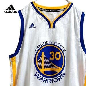 TBK314ね@ adidas WARRIORS NBA CURRY ゲームシャツ XL