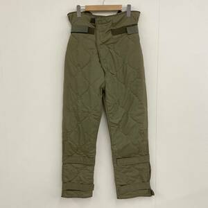 90s ALPHA INDUSTRIES キルティング ライナー パンツ カーキ アルファインダストリーズ ミリタリー M-51 M-65 VINTAGE 1625