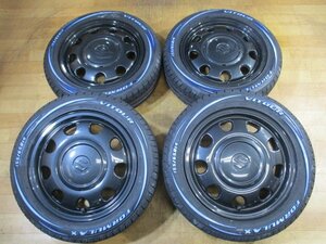 綺麗! スズキ MK53S スペーシアギア 純正 ホイール 新品 ホワイトレタータイヤ 4本 14インチ 155/65R14 カスタム ワゴンR スマイル ラパン