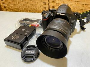 49072【自宅保管品】Nikon ニコン D5200 デジタル一眼レフカメラ レンズ付 AF-S DX NIKKOR 18-55mm 1:3.5-5.6 G VR