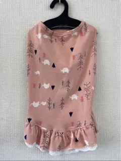 新品★ゾウさん柄★ピンクベージュ★XXL★犬服1214★ラブリー服★ペット洋服