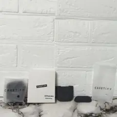 Casetify　 AirPods  Skin　ブラック＆グレー