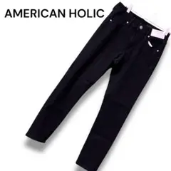 AMERICAN HOLIC アメリカンホリックスキニーデニム ブラック 【L】