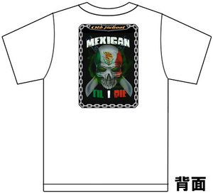 ローライダーHIPHOP系 Tシャツ 白 83 ガンジャ マリファナ スカル ギャング メキシカン メキシコ チョロ チカーノ 大麻 *