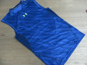 f8534n アンダーアーマー UNDERARMOUR 速乾 ノースリーブシャツ LG 総柄