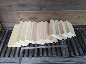 ③国産　木材　ヒノキ　檜　端材　建具　サッシ 板 工作材料 DIY 檜 板材 日本