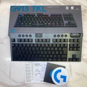 F Logicool G913 TKL テンキーレス RGB ゲーミングキーボード ワイヤレス ロジクール G913-TKL-TCBK 現状品