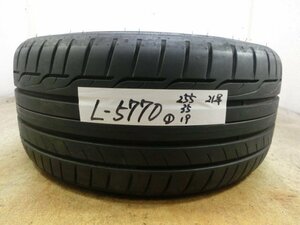 L-5770 溝あり 中古タイヤ ダンロップ SPORT MAXX RT MO 255/35R19 96Y (1本)