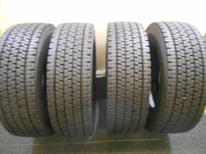 引取り歓迎★ バリ山 ブリヂストン W999 245/70R19.5 トラックタイヤ 23年製 4本