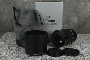 F★ Canon キヤノン MACRO LENS EF 100mm 2.8L IS USM レンズ カメラ【難あり品】