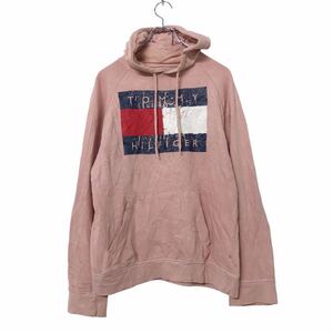 TOMMYHILFIGER プリント スウェットパーカー M～ ピンク ネイビー ホワイト レッド トミーヒルフィガー 古着卸 アメリカ仕入 a506-7260