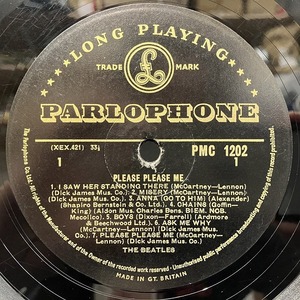 BEATLES / PLEASE PLEASE ME (PMC1202) GOLD PARLOPHONE MONO 1G/1R!!!