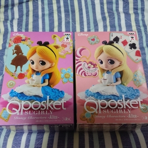 新品未開封 【Qposket SUGIRLY Disney Characters】 アリス -Alice in Wonderland- A B 二個セット ディズニー アリスインワンダーランド
