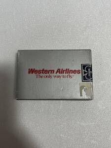 Western AirLines ウエスタン航空　トランプ　デッドストック レア物エアライングッズ　コレクタブルビンテージアメリカ買い付け品