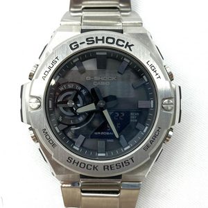 【中古】CASIO G-SHOCK GST-B500D-1A1JF G-STEEL カシオ ジーショック タフソーラー モバイルリンク シルバー[240019465005]