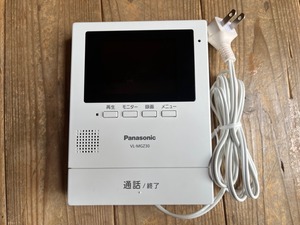 ○Panasonic パナソニック インターホン ドアホン モニター機 親機 VL-MGZ30 通電正常