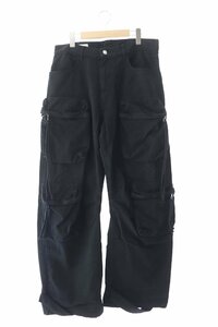 ザラ ZARA utility multi pocket pants ユーティリティ マルチ ポケット デニム パンツ 34 黒 ブラック ブランド古着ベクトル 241119 メン