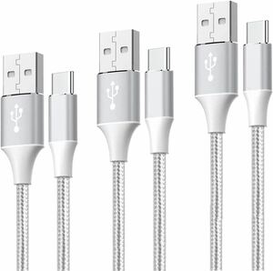 USB ケーブル タブレット用 タイプc 【3本セット 1m/1m/2m】3.1 充電