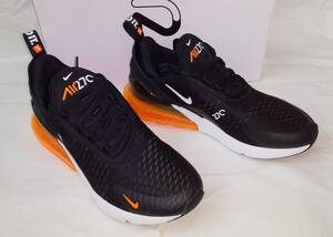 NIKE AIR MAX 270／ナイキ エアマックス 270 JUST DO IT PACK／AH8050-014／2018年製／26.0ｃｍ／BLACK/WHITE-TOTAL ORANGE／匿名配送無料