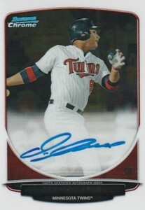 2013 BOWMAN CHROME Oswaldo Arcia RC Auto 元日本ハムファイターズ 来日外国人 オズワルド・アルシア直筆サインカード