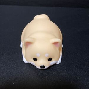 やわもっち まめしば ねそべり しろしば ソフビ フィギュア グッズ ミニフィギュア 柴犬 しば犬 犬 いぬ イヌ ガチャガチャ ガシャポン