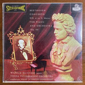 【シールド　LP】BEETHOVEN CONCERTO NO.4 in G Major FOR PIANO AND ORCHESTRA(Op.58) ／WILHELM BACKHAUS piano