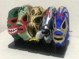 即決　プロレス　ミニマスク　ディスプレイ用マスクスタンド　覆面　検索　マスカラス　ドスカラス　タイガーマスク