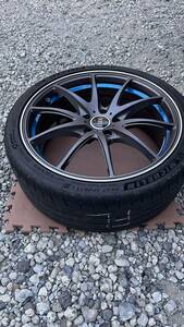 USED RAYS G25 19-8.0J 112 +48 マーキュリーシルバー ミシュラン pilot sport 4s 235/35 ZR19 