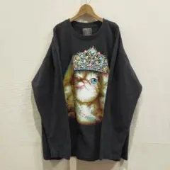 Rock Chang Tシャツ ロンT ビッグプリント キャット