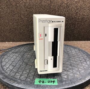 98-234 激安 レトロPC パーツ 外付け MOドライブ CARAVELLE Prestige PS-128MOL 通電のみ確認 ジャンク