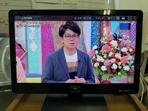 No８６２　日立　　１９型　LED　液晶テレビ　２０１７年製　L１９―N2