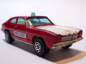 41818 CORGI TOYS JUNIORS/コーギー ジュニア FORD CAPRI フォード カプリ FIRE CHIEF 消防車両 英国製 ビンテージ