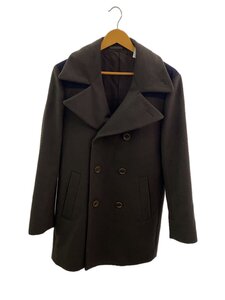 Paul Smith◆バイカラーピーコート/M/ウール/BRW/PP-KS-33055//