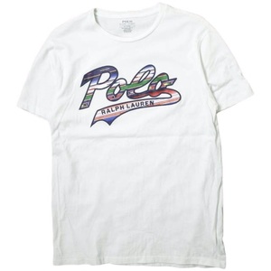 POLO RALPH LAUREN ポロ・ラルフローレン カスタムスリムフィット ロゴTシャツ 710843009001 M ホワイト 半袖 トップス g14701