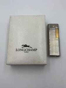 Longchamp PARISガスライター silver GOLD喫煙具 ローラー