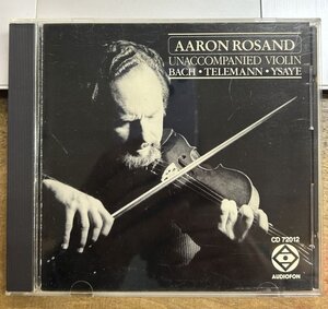 激レア◆ AARON ROSAND／UNACCOMPANIED VIOLIN 【中古CD】 Audiofon アーロン・ローザンド CD 7201