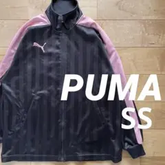 ★PUMAプーマジャージジャケットSSサイズcp プージャストライプビッグロゴ