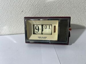 現状稼働品 TOKYO CLOCK パタパタ時計 昭和レトロ 目覚まし時計 置時計 レトロ 置き時計 パタパタ ゼンマイ 置時計 置き時計 レトロ 手巻き